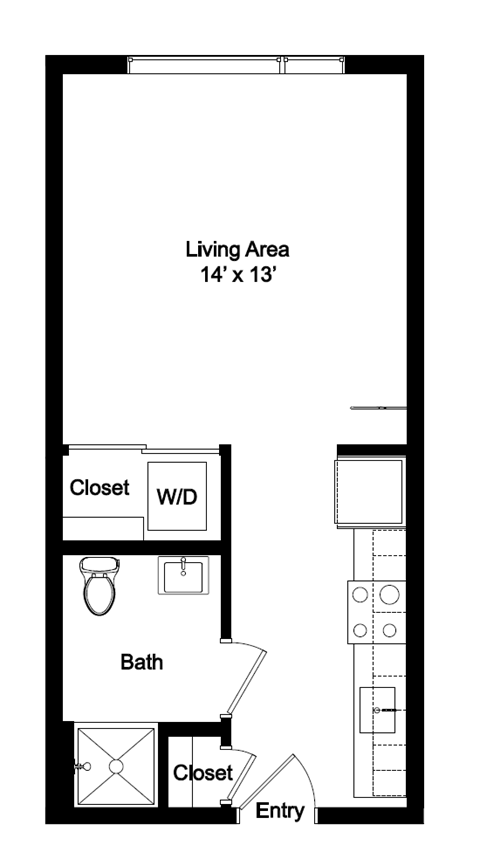Studio 1 bathroom at Analog PDX, Oregon